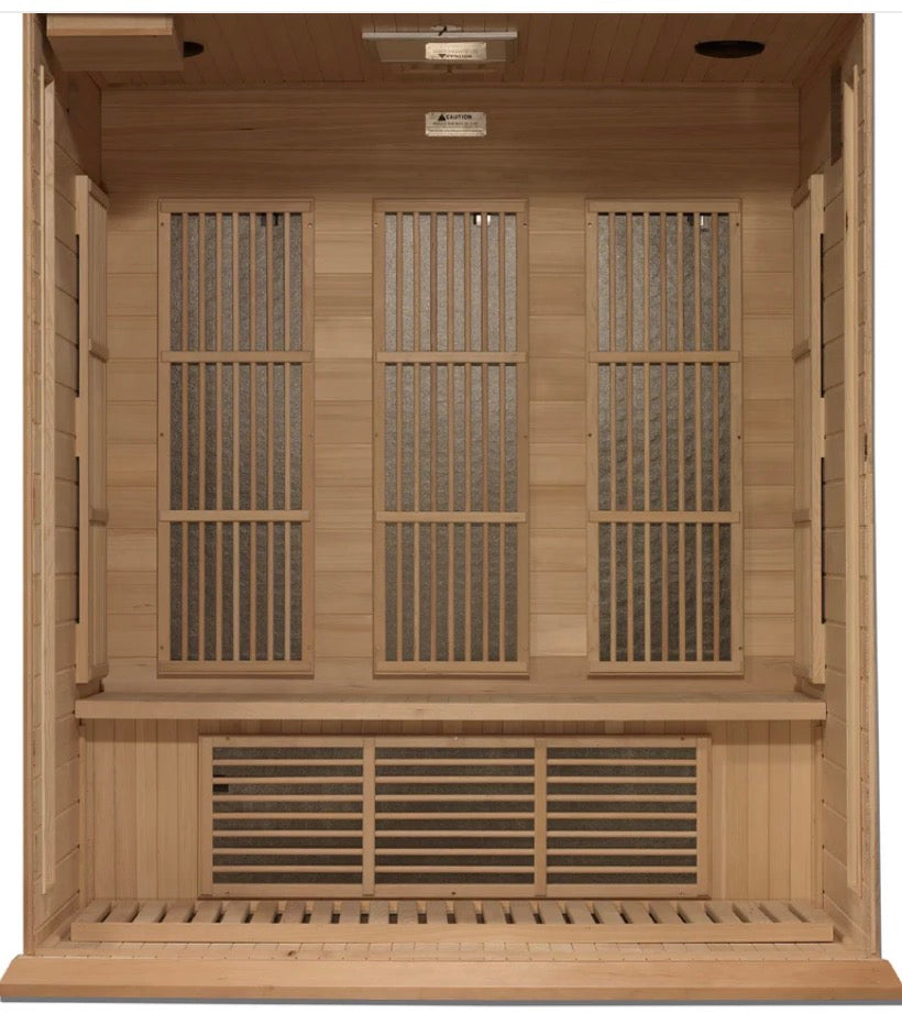 Maxxus 3-Person Near Zero EMF Sauna (MX-K306-01-ZF HEM)