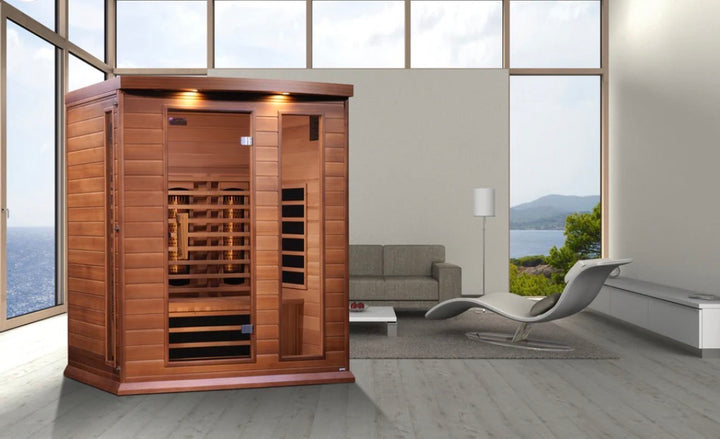 Maxxus 3-Person Full Spectrum Sauna – Cedar (MX-M306-01-FS CED)