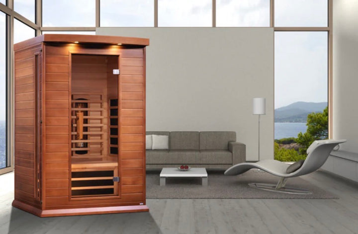Maxxus 2-Person Full Spectrum Sauna – Cedar (MX-M206-01-FS CED)