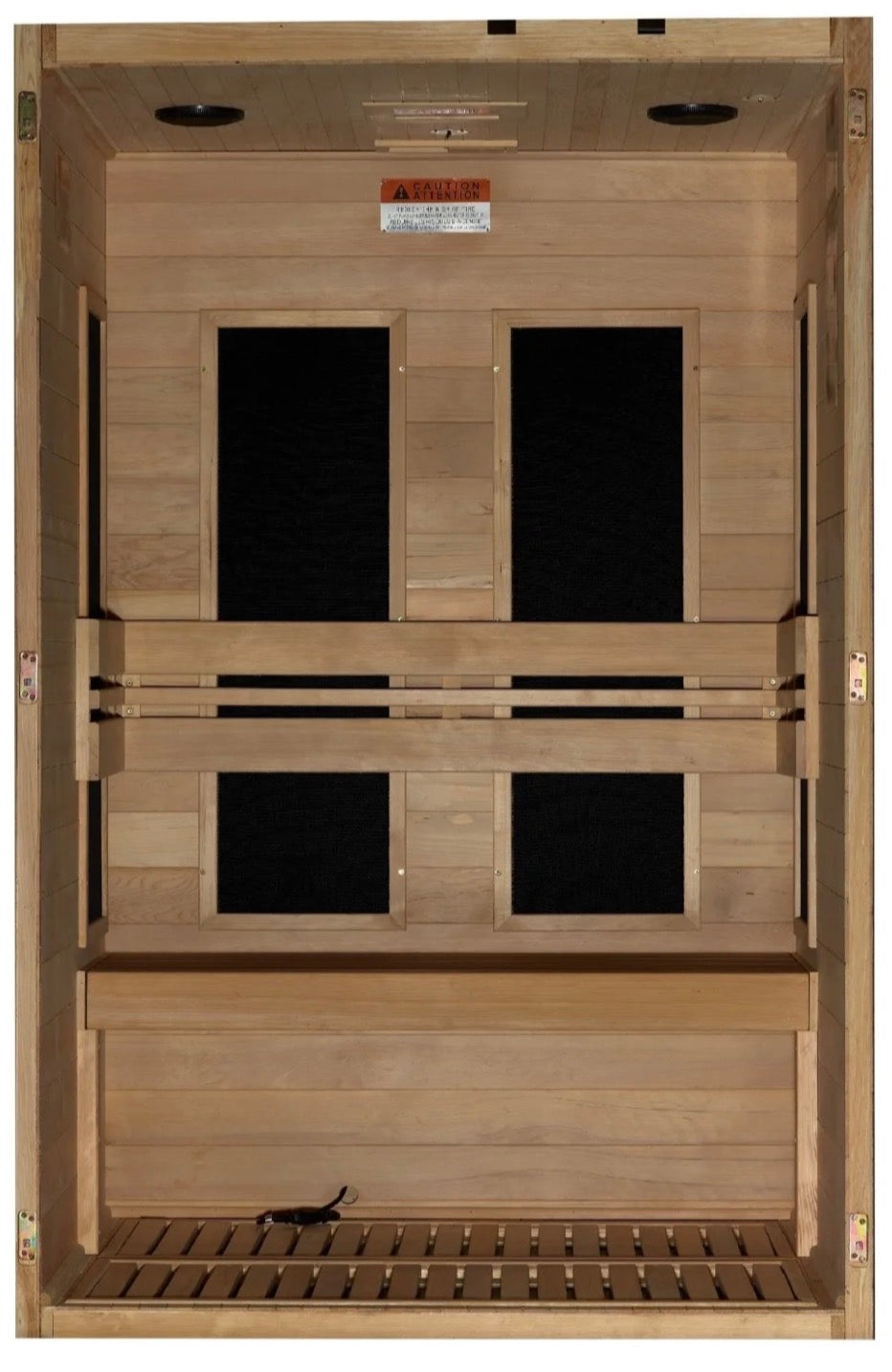 Maxxus 2-Person S-Line Ultra Low EMF Sauna – Hemlock (MX-S206-01-ULEMF)