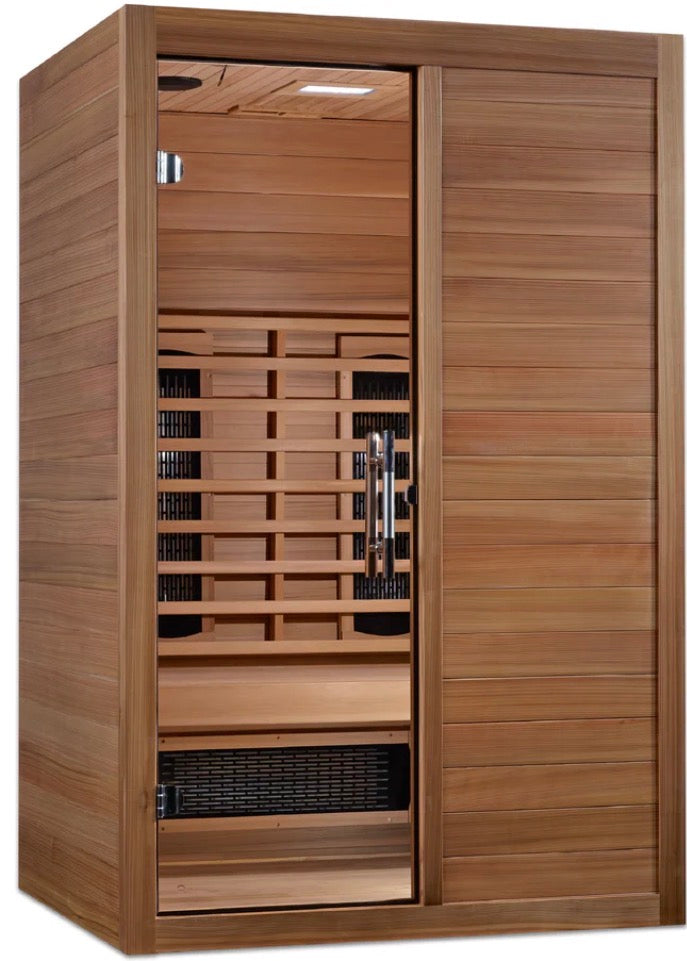 Maxxus 2-Person Full Spectrum Sauna – Cedar (MX-S206-01-FS-PC)