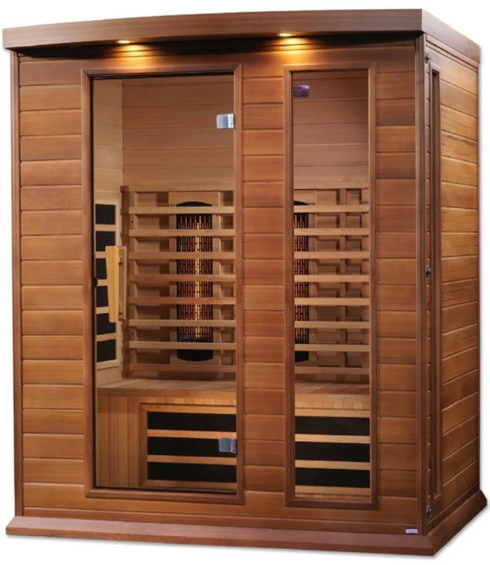 Maxxus 3-Person Full Spectrum Sauna – Cedar (MX-M306-01-FS CED)