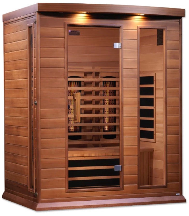 Maxxus 3-Person Full Spectrum Sauna – Cedar (MX-M306-01-FS CED)