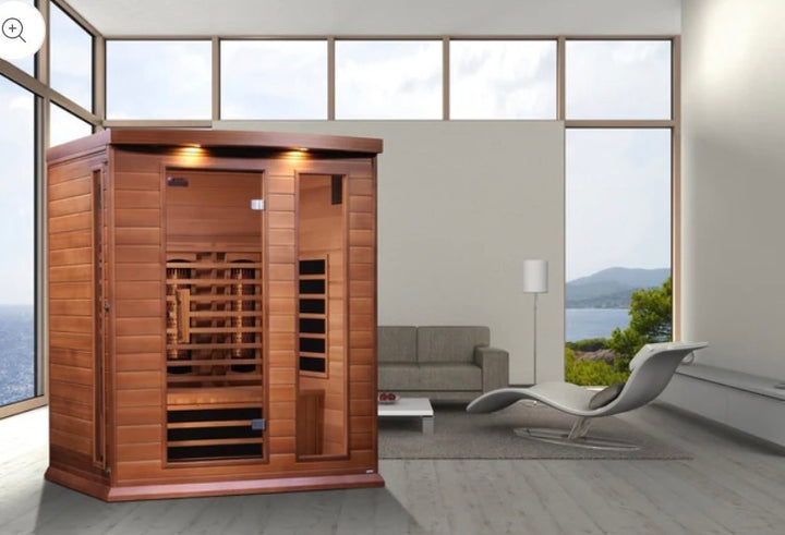 Maxxus 3-Person Full Spectrum Sauna – Cedar (MX-M306-01-FS CED)