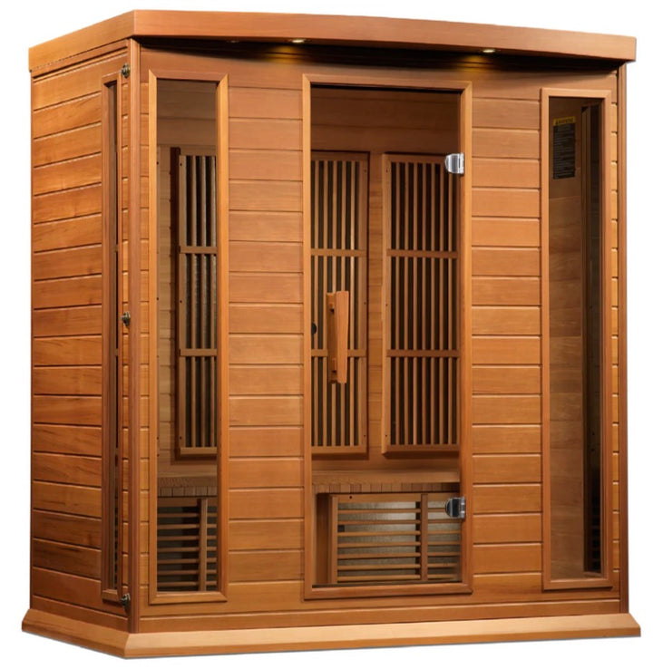 Maxxus 4-Person Near Zero EMF Sauna – Cedar (MX-K406-01-ZF)