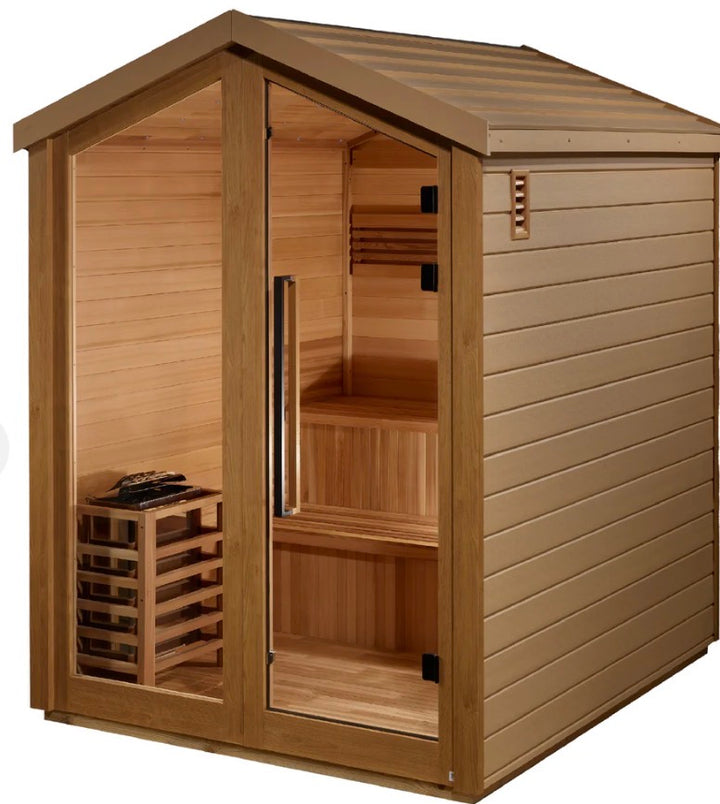 Golden Designs Savonlinna Edition 3-Person Outdoor Traditional Sauna | GDI-8503-01