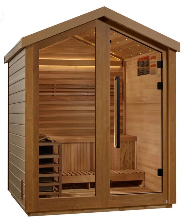Golden Designs Savonlinna Edition 3-Person Outdoor Traditional Sauna | GDI-8503-01