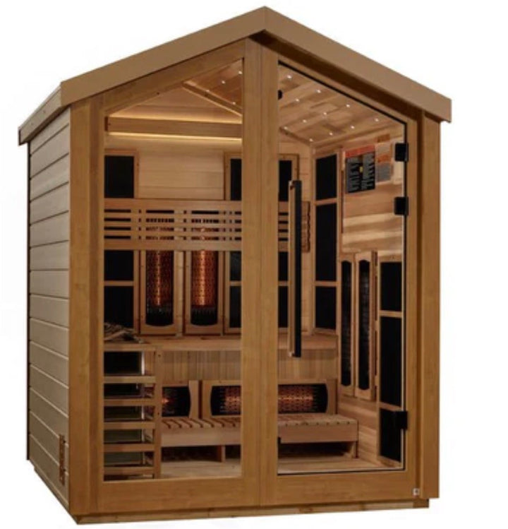 Golden Designs Loviisa Edition 3-Person Hybrid Outdoor Sauna | GDI-8523-01