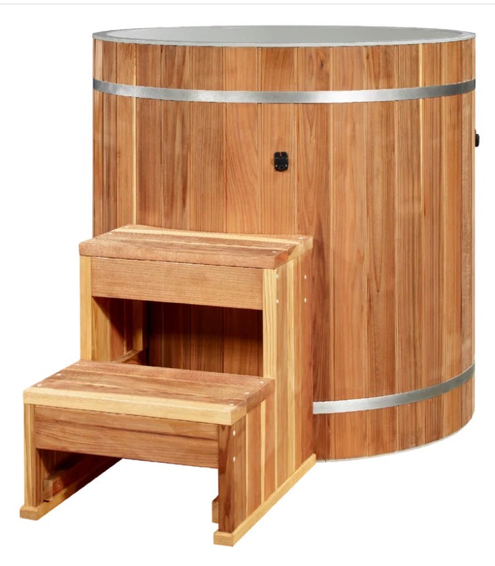 Dynamic Cold Therapy Cedar Barrel Cold Plunge with PVC Interior